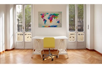 Tavla Map Of The World An Explosion Of Colors 90x60 - Artgeist sp. z o. o. - Inredning - Tavlor & konst - Canvastavlor