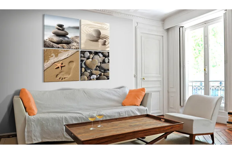 Tavla Marine Quartet 40x40 - Artgeist sp. z o. o. - Inredning - Tavlor & konst - Canvastavlor