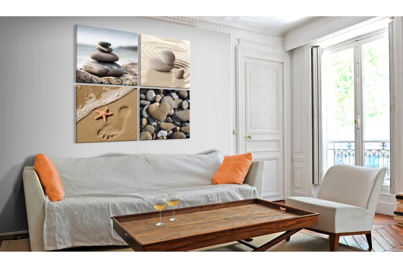 Tavla Marine Quartet 80x80 - Artgeist sp. z o. o. - Inredning - Tavlor & konst - Canvastavlor