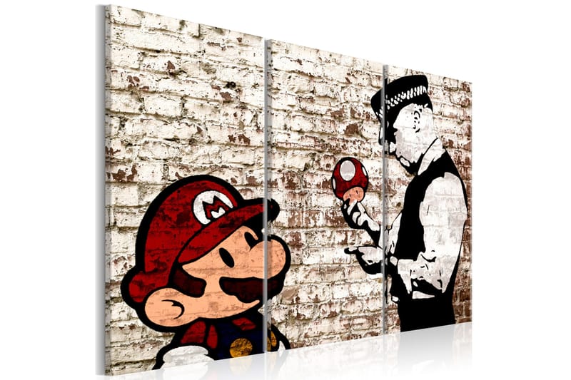 Tavla Mario Bros Torn Wall 90x60, Artgeist sp. z o. o.