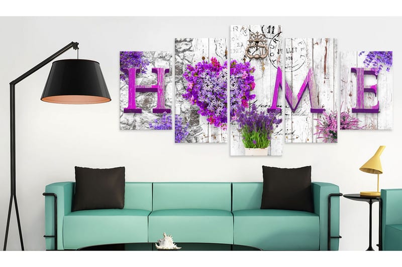 Tavla Mauve Asylum 100x50 - Artgeist sp. z o. o. - Inredning - Tavlor & konst - Canvastavlor