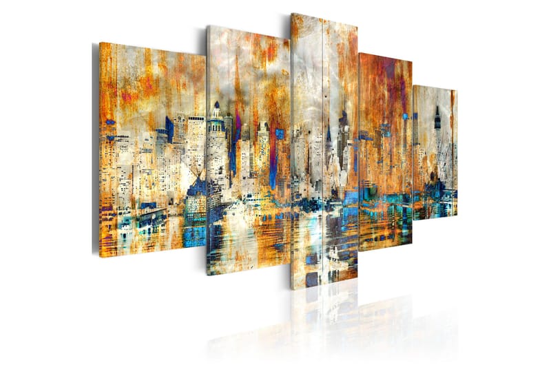 Tavla Memory Of The City 200x100 - Artgeist sp. z o. o. - Inredning - Tavlor & konst - Canvastavlor