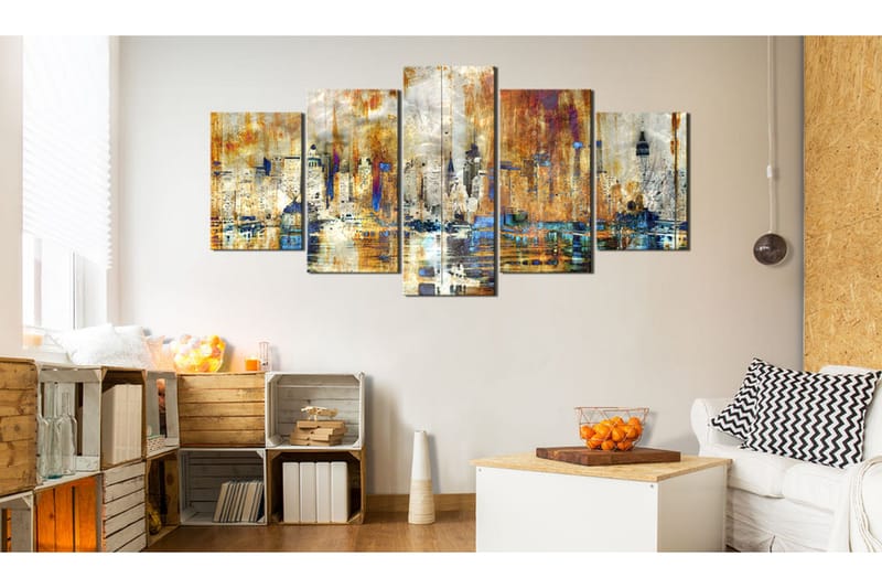 Tavla Memory Of The City 200x100 - Artgeist sp. z o. o. - Inredning - Tavlor & konst - Canvastavlor