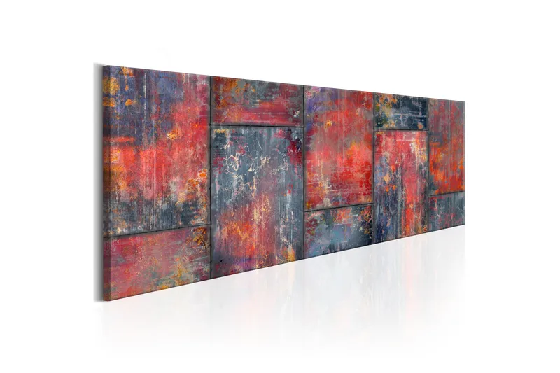 Tavla Metal Mosaic Red 150x50, Artgeist sp. z o. o.