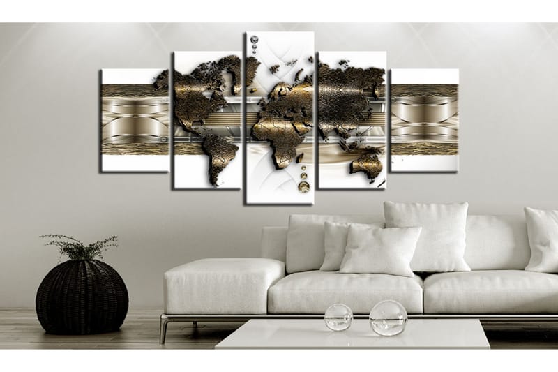 Tavla Metalic World 100x50 - Artgeist sp. z o. o. - Inredning - Tavlor & konst - Canvastavlor