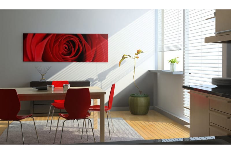 Tavla Midnight Rose 135x45 cm - Inredning - Tavlor & konst - Canvastavlor