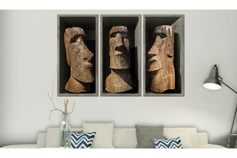 Tavla Moai Easter Island 90x60 - Artgeist sp. z o. o. - Inredning - Tavlor & konst - Canvastavlor