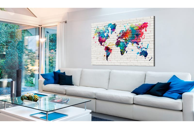 Tavla Modern Style: Walls of the World 90x60, Artgeist sp. z o. o.