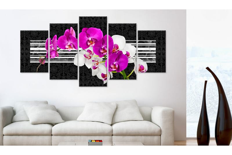 Tavla Modest Orchids 200x100 - Artgeist sp. z o. o. - Inredning - Tavlor & konst - Canvastavlor
