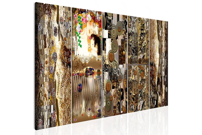 Tavla Mom With Child 5 Parts Narrow 225x90, Artgeist sp. z o. o.