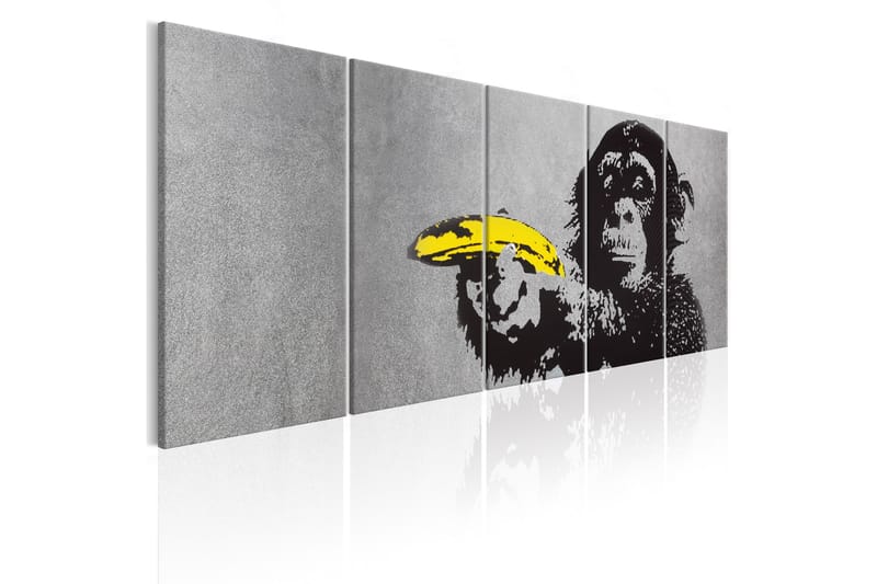 Tavla Monkey And Banana 200x80 - Artgeist sp. z o. o. - Canvastavlor