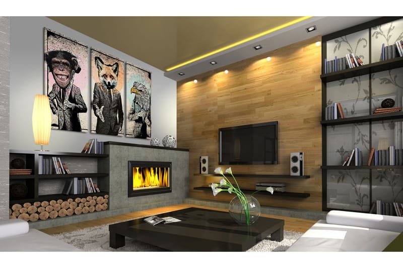 Tavla Monkey business 90x60 - Artgeist sp. z o. o. - Inredning - Tavlor & konst - Canvastavlor