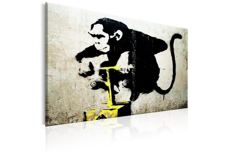 Tavla Monkey Detonator by Banksy 90x60 - Artgeist sp. z o. o. - Inredning - Tavlor & konst - Canvastavlor
