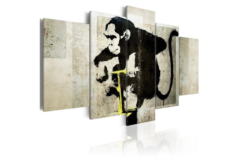 Tavla Monkey Tnt Detonator Banksy 100x50, Artgeist sp. z o. o.