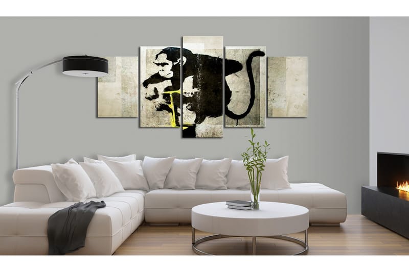 Tavla Monkey Tnt Detonator Banksy 100x50 - Artgeist sp. z o. o. - Inredning - Tavlor & konst - Canvastavlor