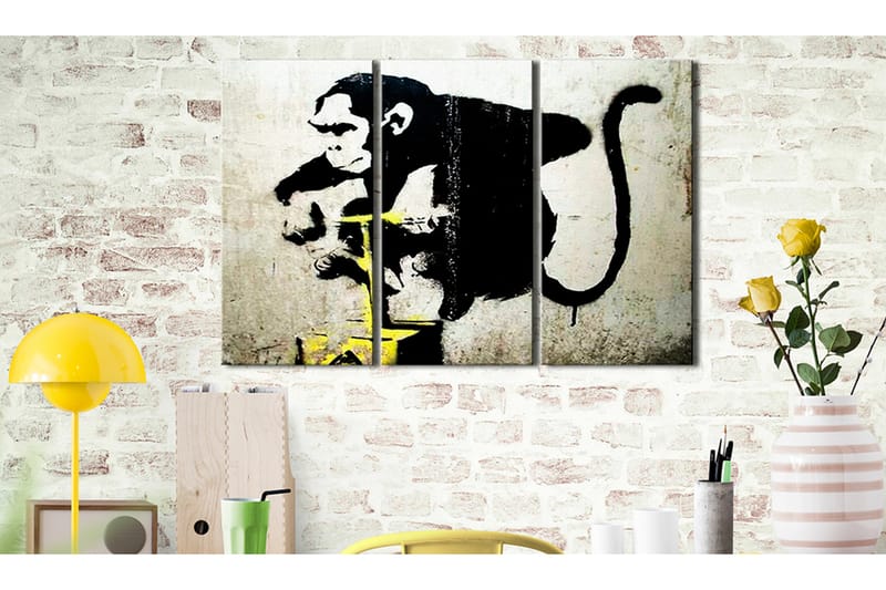 Tavla Monkey Tnt Detonator By Banksy 90x60 - Artgeist sp. z o. o. - Inredning - Tavlor & konst - Canvastavlor