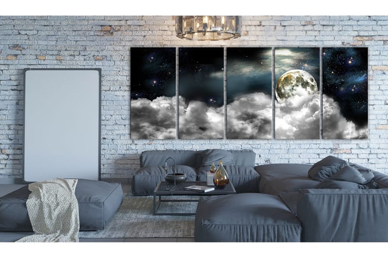 Tavla Moon In The Clouds 200x80 - Artgeist sp. z o. o. - Inredning - Tavlor & konst - Canvastavlor