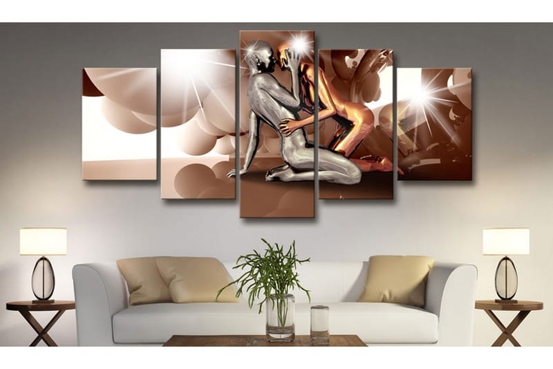 Tavla Moon Lovers 200x100 - Artgeist sp. z o. o. - Inredning - Tavlor & konst - Canvastavlor