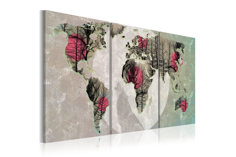 Tavla Moonlight Map 120x60, Artgeist sp. z o. o.