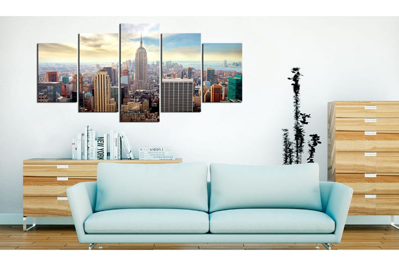 Tavla Morning In New York City 200x100 - Artgeist sp. z o. o. - Inredning - Tavlor & konst - Canvastavlor