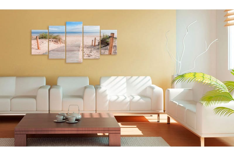 Tavla Morning On The Beach 200x100 - Artgeist sp. z o. o. - Inredning - Tavlor & konst - Canvastavlor