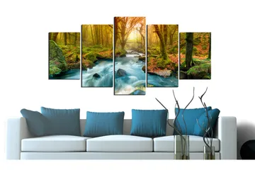 Tavla Morning On The River 100x50 - Artgeist sp. z o. o. - Inredning - Tavlor & konst - Canvastavlor