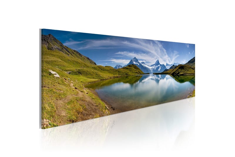 Tavla Mountain Lake 120x40 - Artgeist sp. z o. o. - Inredning - Tavlor & konst - Canvastavlor