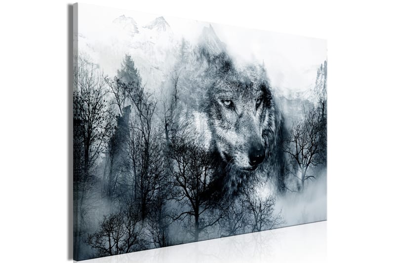 Tavla Mountain Predator Wide Black and White 90x60 - Artgeist sp. z o. o. - Inredning - Tavlor & konst - Canvastavlor