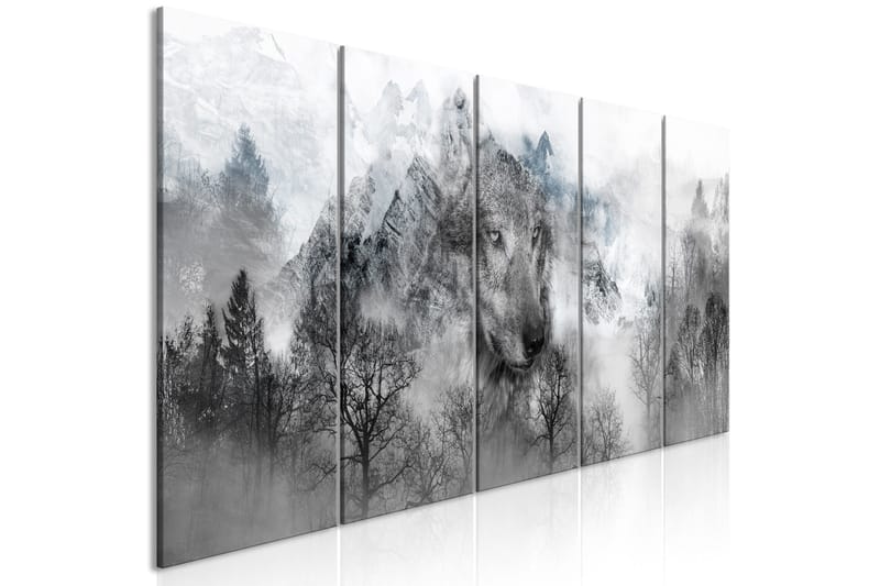 Tavla Mountain Predator 5 Parts Narrow 225x90, Artgeist sp. z o. o.