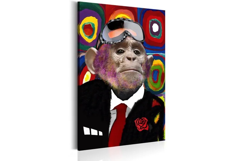 Tavla Mr. Monkey 80x120 - Artgeist sp. z o. o. - Inredning - Tavlor & konst - Canvastavlor