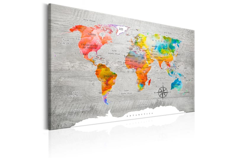 Tavla Multicolored Travels 120x80 - Artgeist sp. z o. o. - Inredning - Tavlor & konst - Canvastavlor
