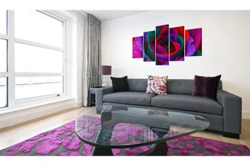 Tavla Multicoloured Rose 100x50 - Artgeist sp. z o. o. - Inredning - Tavlor & konst - Canvastavlor