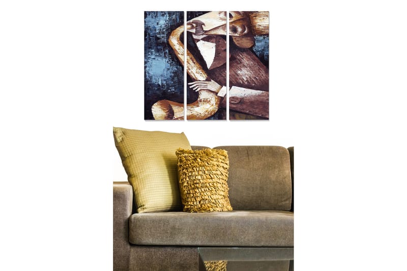 Tavla Music 3-pack Flerfärgad - 20x50 cm - Inredning - Tavlor & konst - Canvastavlor