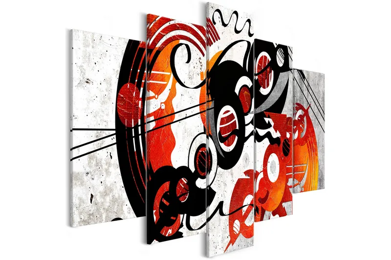 Tavla Music Creations 5 Parts Wide 200x100, Artgeist sp. z o. o.