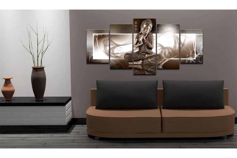 Tavla Musing Buddha 100x50 - Artgeist sp. z o. o. - Inredning - Tavlor & konst - Canvastavlor