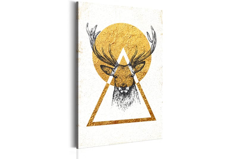 Tavla My Home: Golden Deer 80x120 - Artgeist sp. z o. o. - Inredning - Tavlor & konst - Canvastavlor