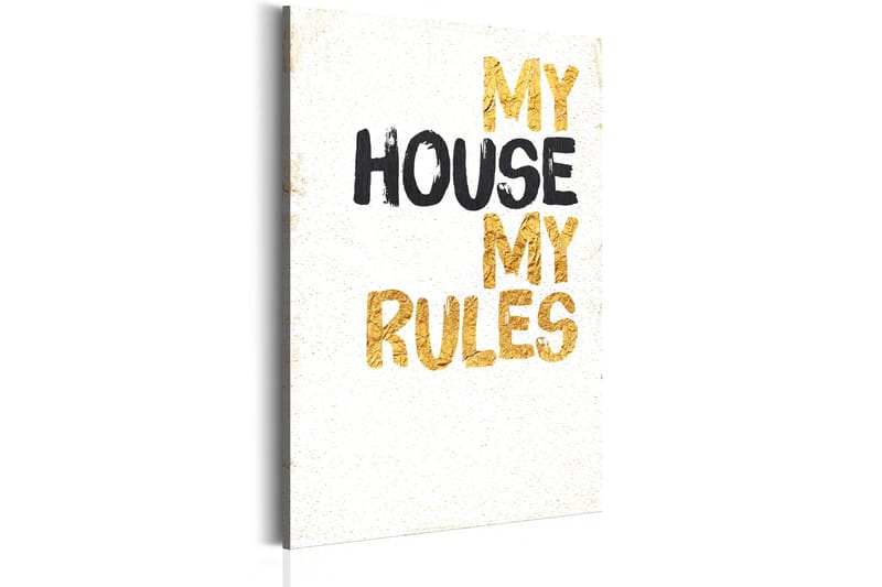 Tavla My Home My House My Rules 60x90, Artgeist sp. z o. o.