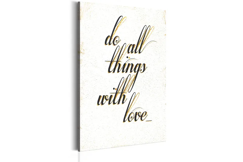 Tavla My Home: Things with love 80x120 cm, undefined