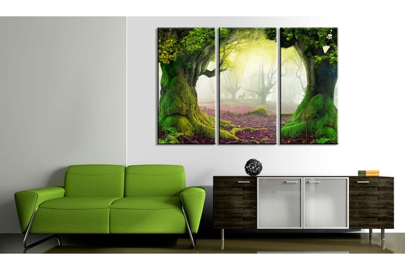 Tavla Mysterious Forest Triptych 120x80 - Artgeist sp. z o. o. - Inredning - Tavlor & konst - Canvastavlor