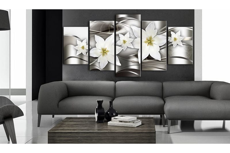Tavla Mysterious Lilies 200x100 - Artgeist sp. z o. o. - Inredning - Tavlor & konst - Canvastavlor