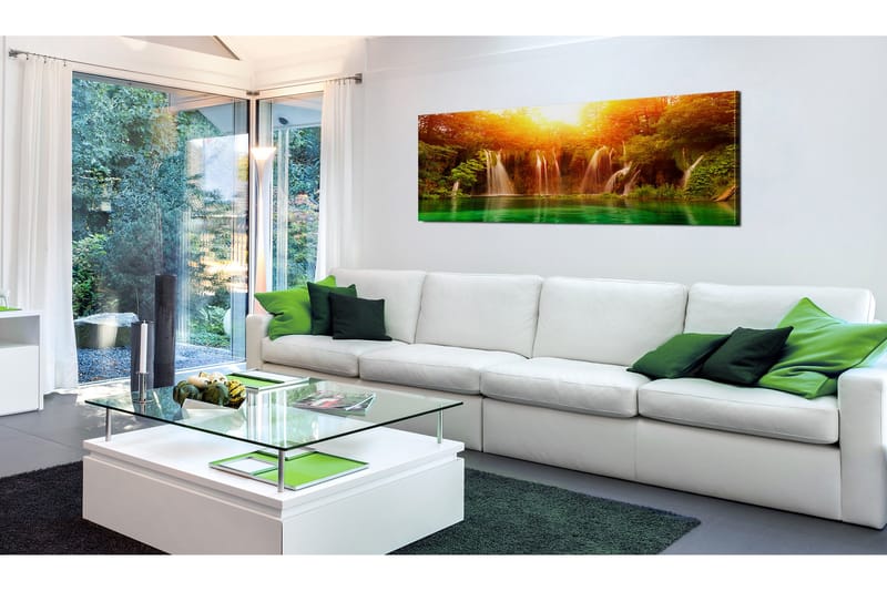 Tavla Nature Magnificent Waterfall 150x50 - Artgeist sp. z o. o. - Inredning - Tavlor & konst - Canvastavlor
