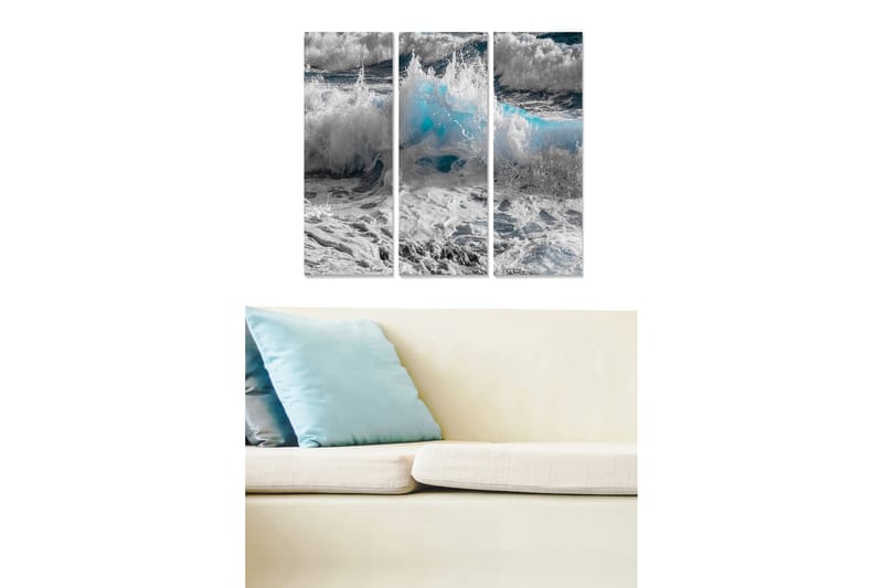 Tavla Nautical 3-pack Flerfärgad - 20x50 cm - Inredning - Tavlor & konst - Canvastavlor