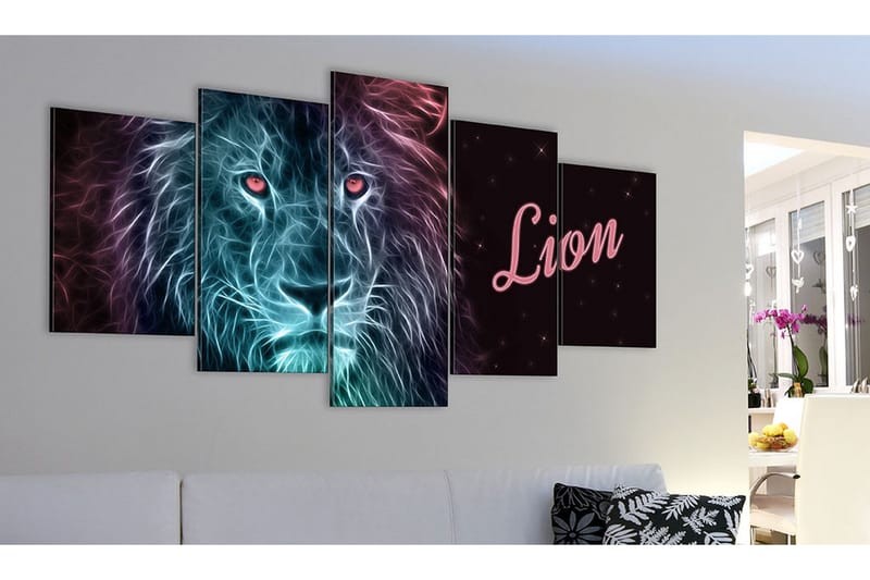 Tavla Neon King 100x50 - Artgeist sp. z o. o. - Inredning - Tavlor & konst - Canvastavlor