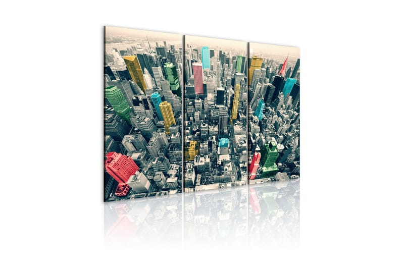 Tavla New York, black&white&colors 90x60 - Artgeist sp. z o. o. - Inredning - Tavlor & konst - Canvastavlor