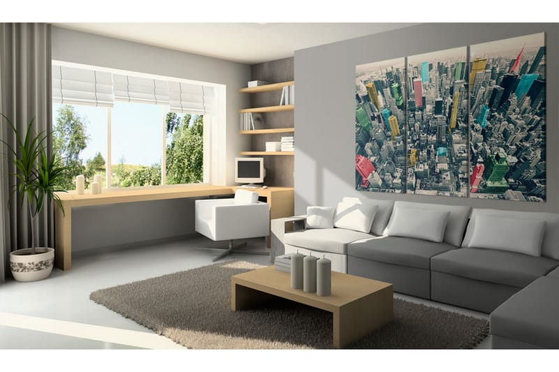 Tavla New York, black&white&colors 90x60 - Artgeist sp. z o. o. - Inredning - Tavlor & konst - Canvastavlor