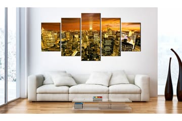 Tavla New York Amber 100x50 - Artgeist sp. z o. o. - Inredning - Tavlor & konst - Canvastavlor