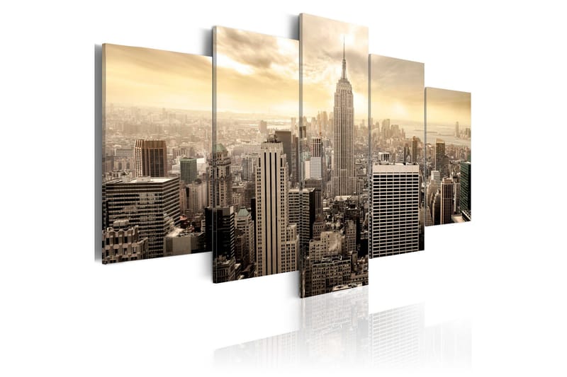 Tavla New York And Sunrise 100x50, Artgeist sp. z o. o.