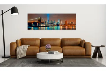 Tavla New York City Beautiful Night 150x50 - Artgeist sp. z o. o. - Inredning - Tavlor & konst - Canvastavlor