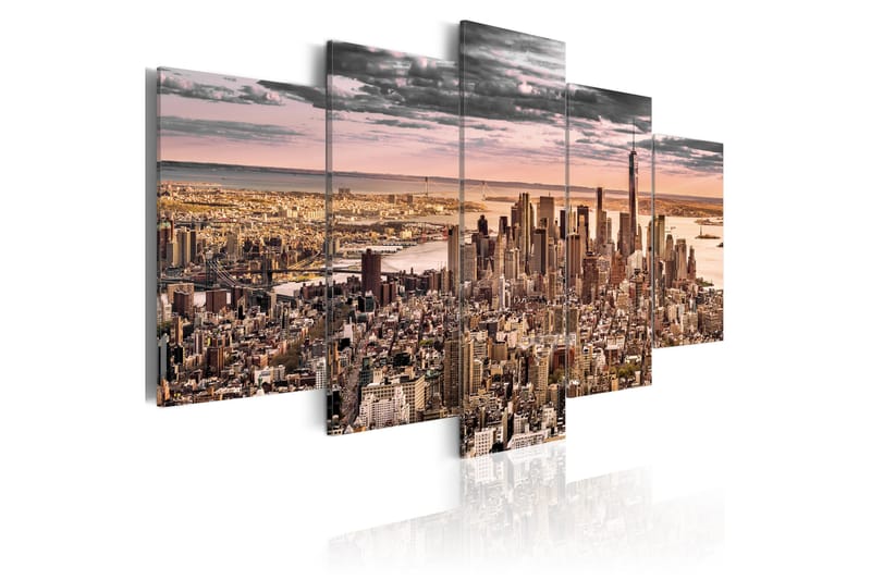 Tavla New York City Morning Sky 100x50 - Artgeist sp. z o. o. - Inredning - Tavlor & konst - Canvastavlor