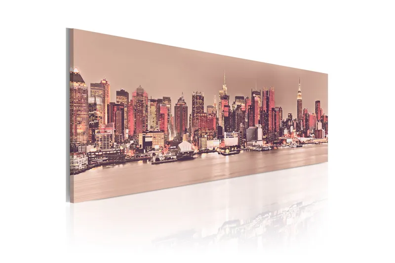 Tavla New York City Of Light 120x40 - Artgeist sp. z o. o. - Inredning - Tavlor & konst - Canvastavlor